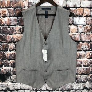 PERRY ELLIS SUIT VEST Men's Large Grey